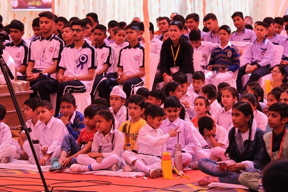 Students attending a GIEO Gita programme
